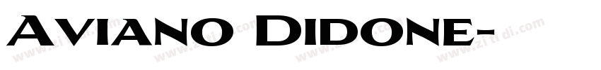 Aviano Didone字体转换